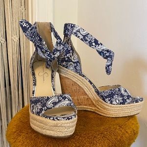 Brand New Jessica Simpson Paisley Wedges